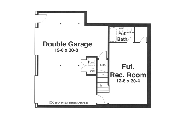 Lower Level image of FAIRFIELD House Plan